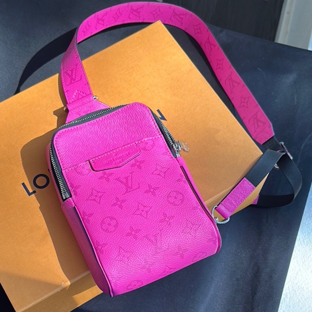 Louis Vuitton Fuchsia Taigarama Crossbody Bag